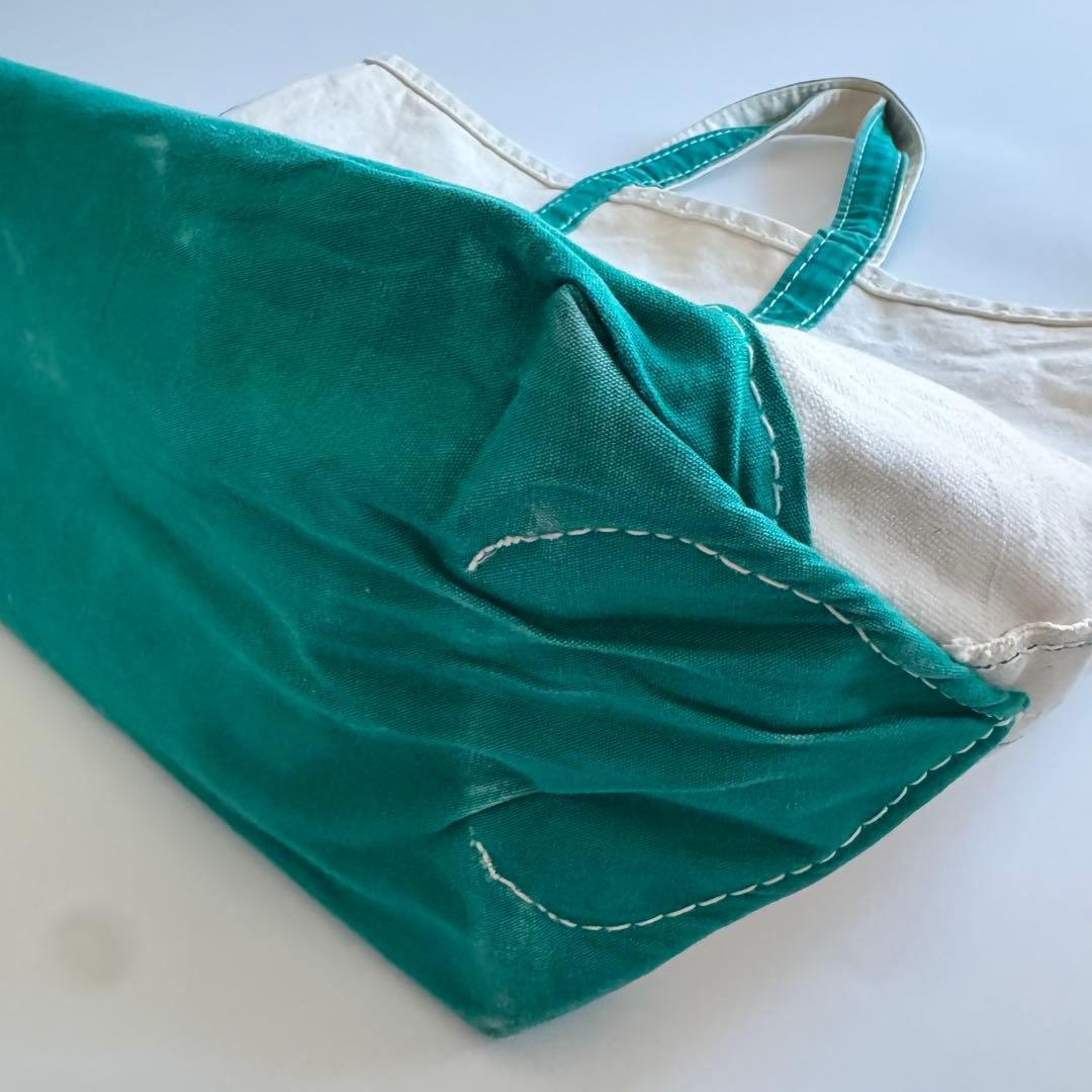 80s LANDS‘ END ランズエンド トートバッグ ラージ グリーン