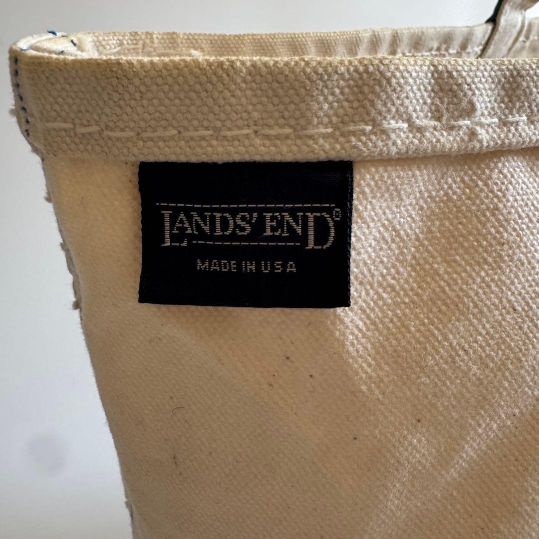 80s LANDS‘ END ランズエンド トートバッグ ラージ グリーン