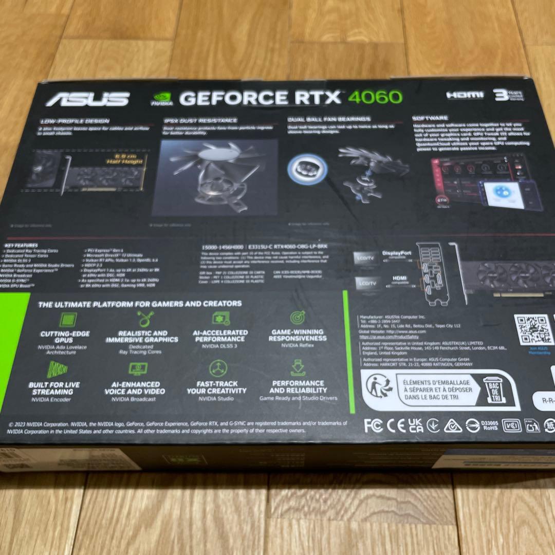 グラフィックボード・グラボ・ビデオカード ASUS GEFORCE RTX 4060 OC Edition 8GB