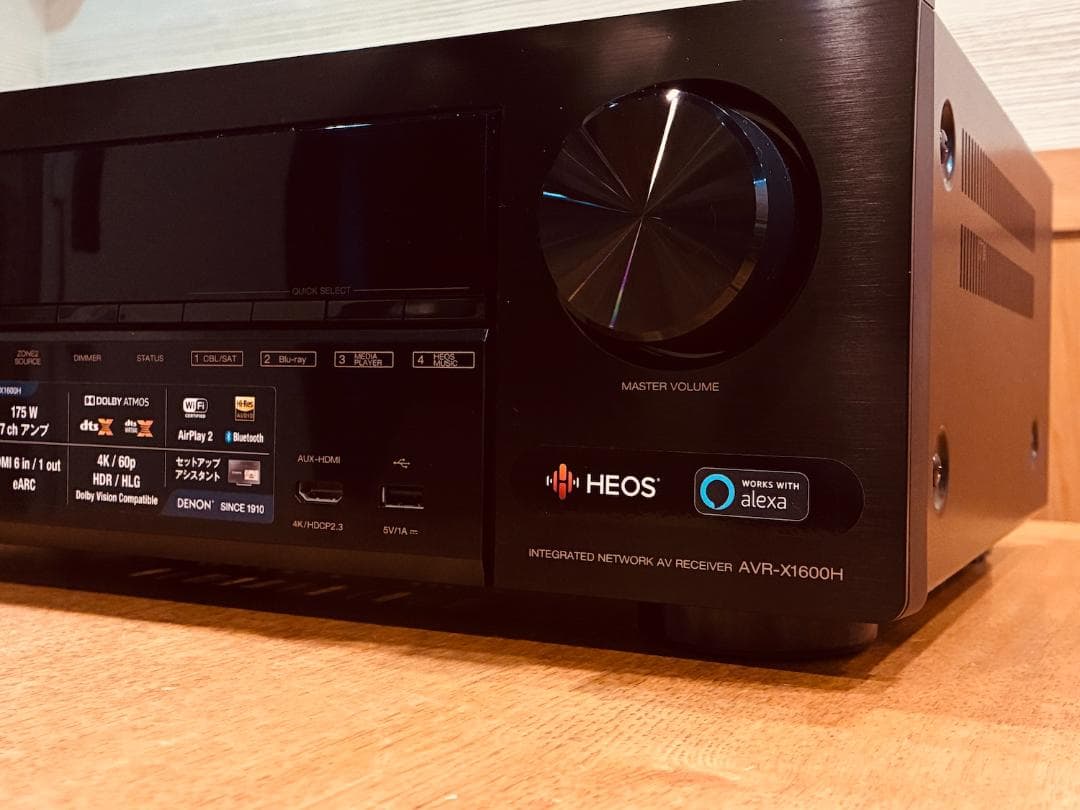 【ほぼ未使用】DENON AVR-X1600H AVアンプ　綺麗です！