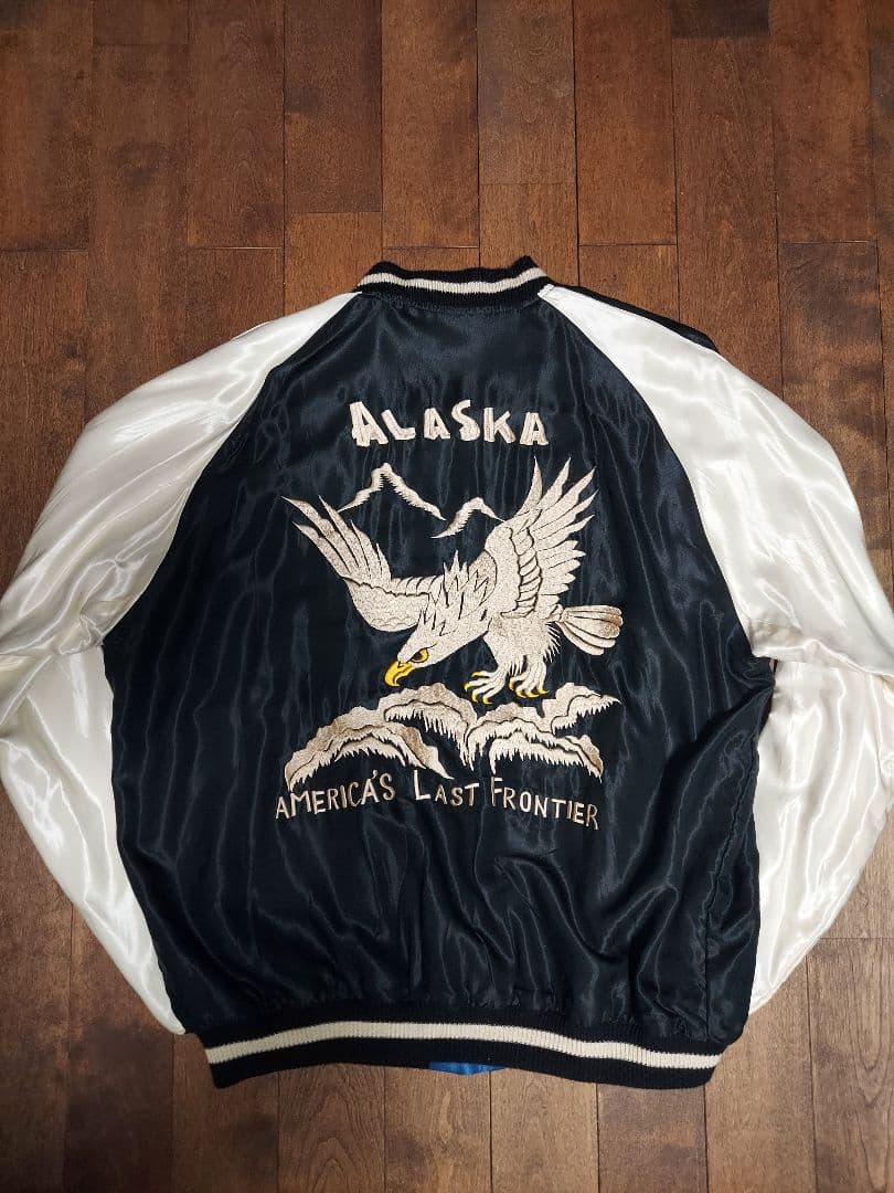 テーラー東洋 スカジャン 1950sスタイル アセテート 鷹 ヘラジカ XXL