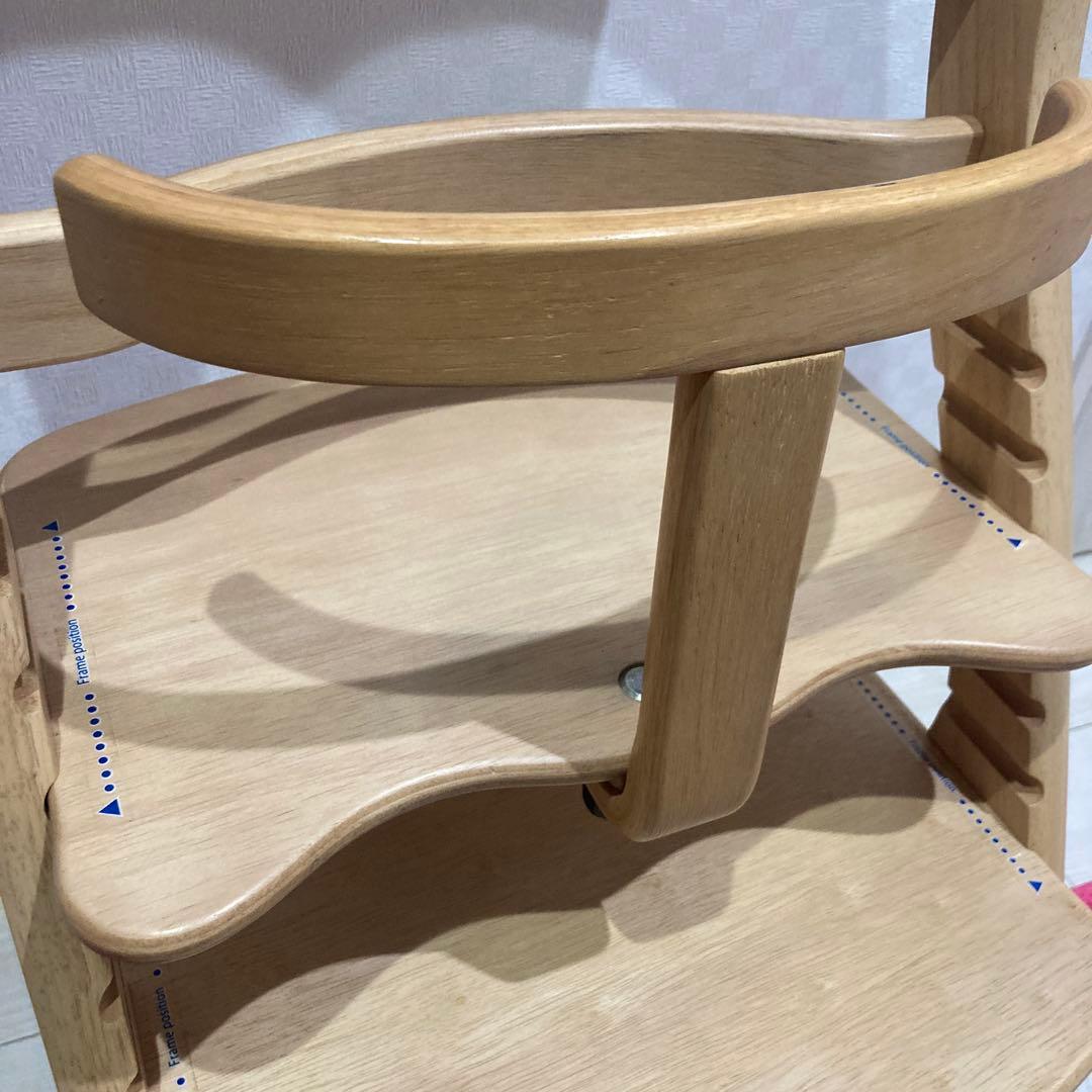 大和屋 すくすくチェアスリムプラス テーブル＆ガード付 ハイチェア ベビーチェア