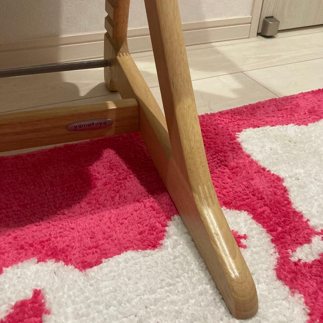 大和屋 すくすくチェアスリムプラス テーブル＆ガード付 ハイチェア ベビーチェア