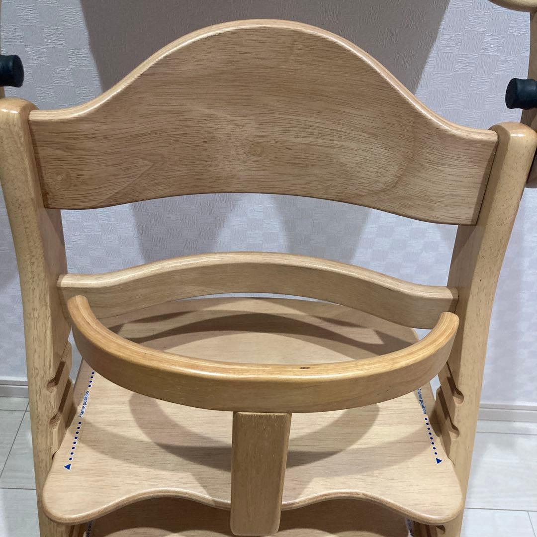 大和屋 すくすくチェアスリムプラス テーブル＆ガード付 ハイチェア ベビーチェア