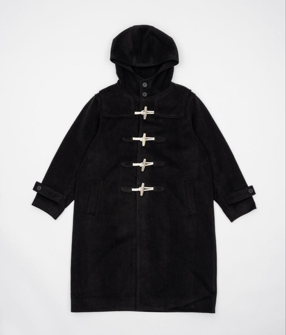 FEKETE ハイフードロングダッフルコート