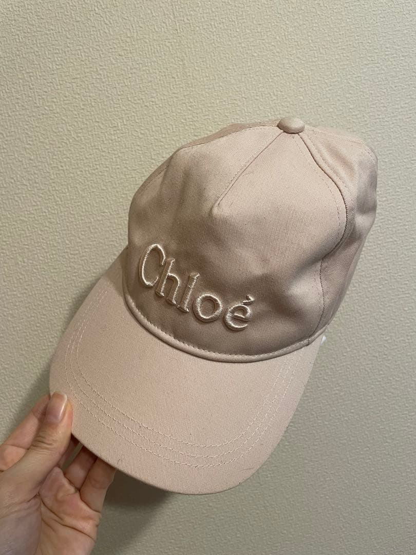 Chloé ピンク ベースボールキャップ クロエ 帽子