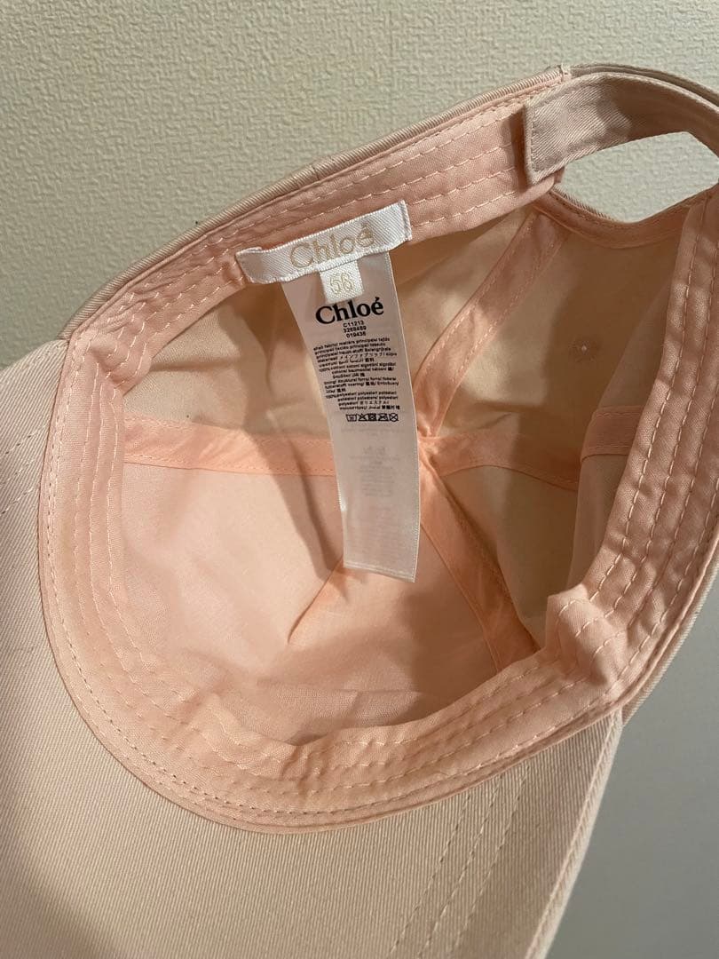 Chloé ピンク ベースボールキャップ クロエ 帽子