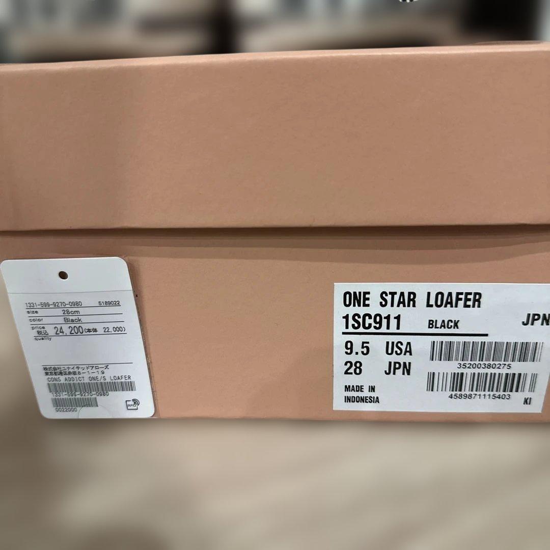 CONVERSE ONE STAR LOAFER ブラック 28cm