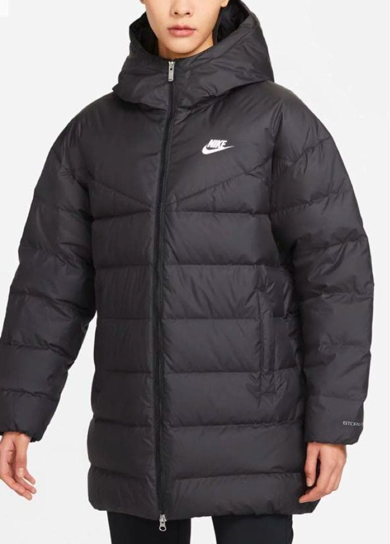 Mサイズ Nike ブラック ダウンジャケット フード付き　DQ6874-010