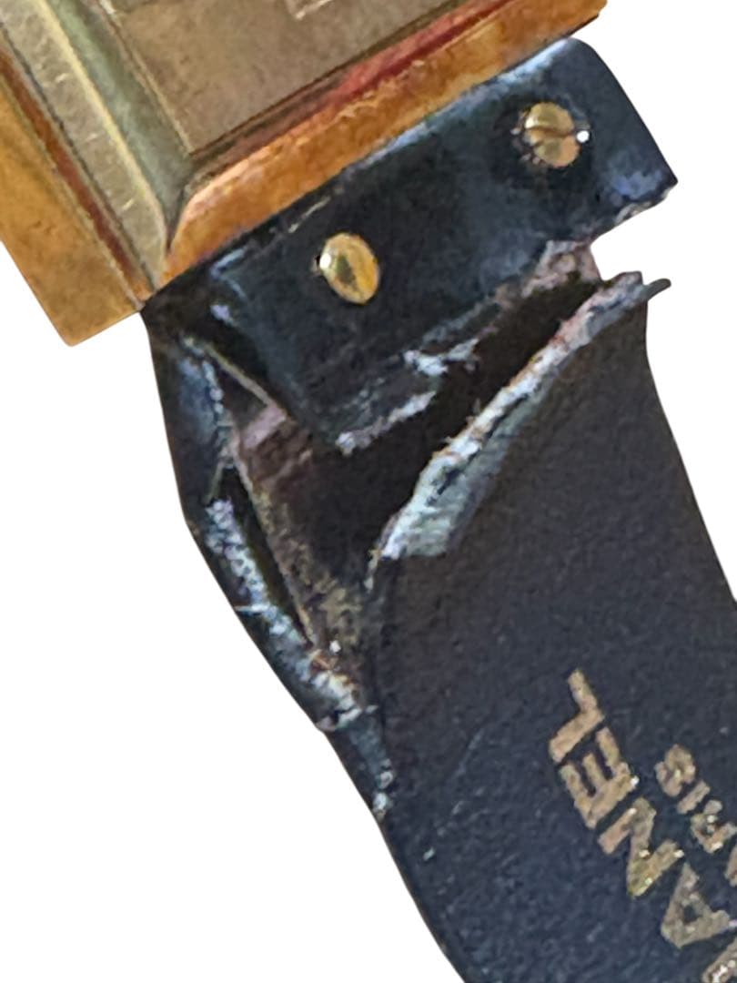 ジャンク CHANEL マドモアゼル 18金 K18 イエローゴールド クォーツ