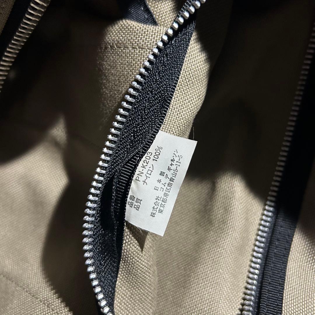 HOMME PLUS ダブルジップナイロンハンドバッグ ボストン