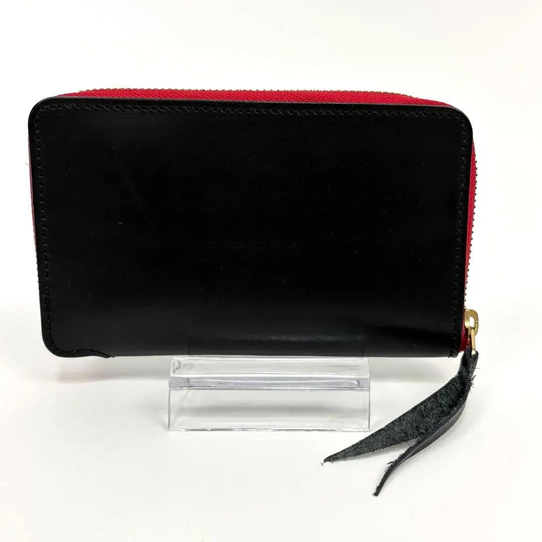未使用級！Kc's ケイシイズ レザー ハンドメイド ラウンドジップ 財布 黒