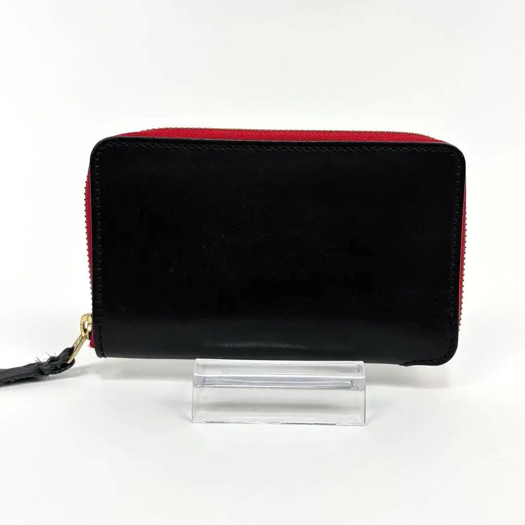 未使用級！Kc's ケイシイズ レザー ハンドメイド ラウンドジップ 財布 黒