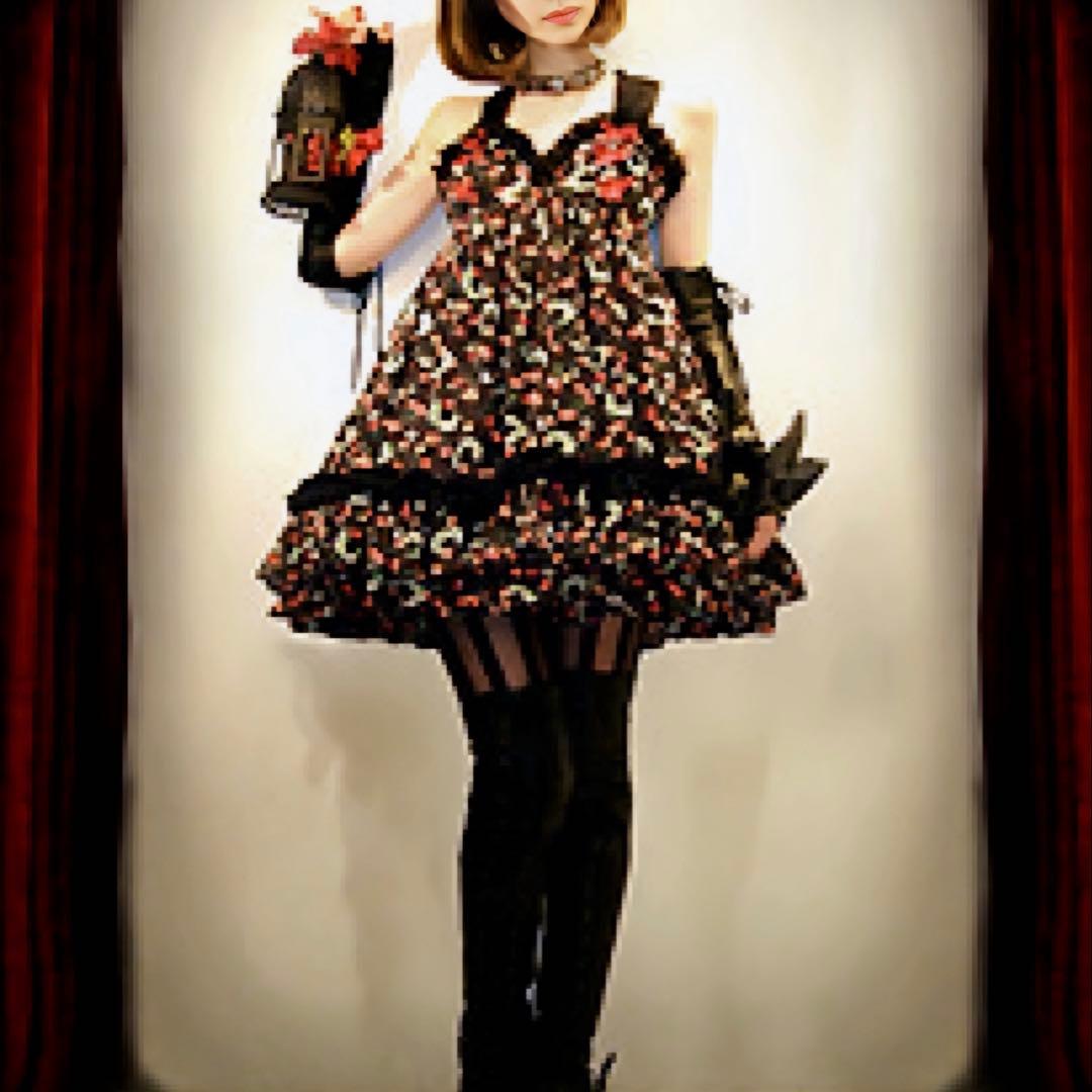 na+h ベビードール チェリー柄 ホルターネック エヌエープラスエイチ