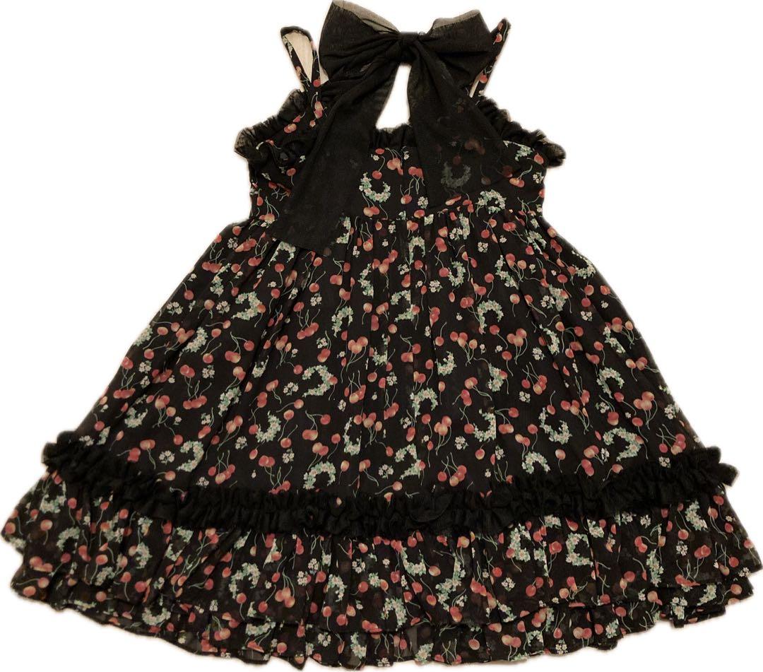 na+h ベビードール チェリー柄 ホルターネック エヌエープラスエイチ