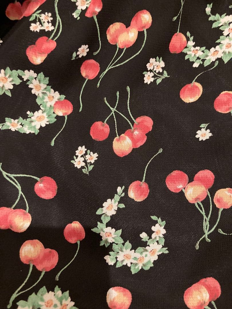 na+h ベビードール チェリー柄 ホルターネック エヌエープラスエイチ