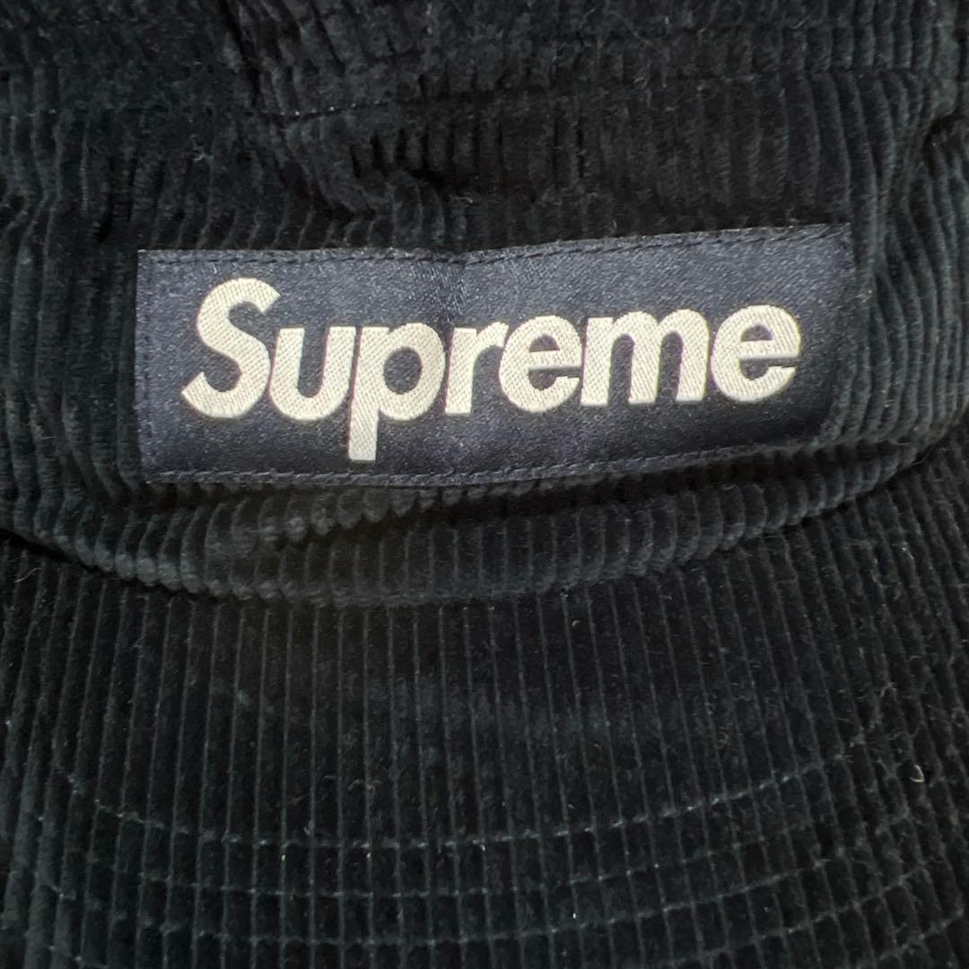 Supreme ネイビー コーデュロイキャップ