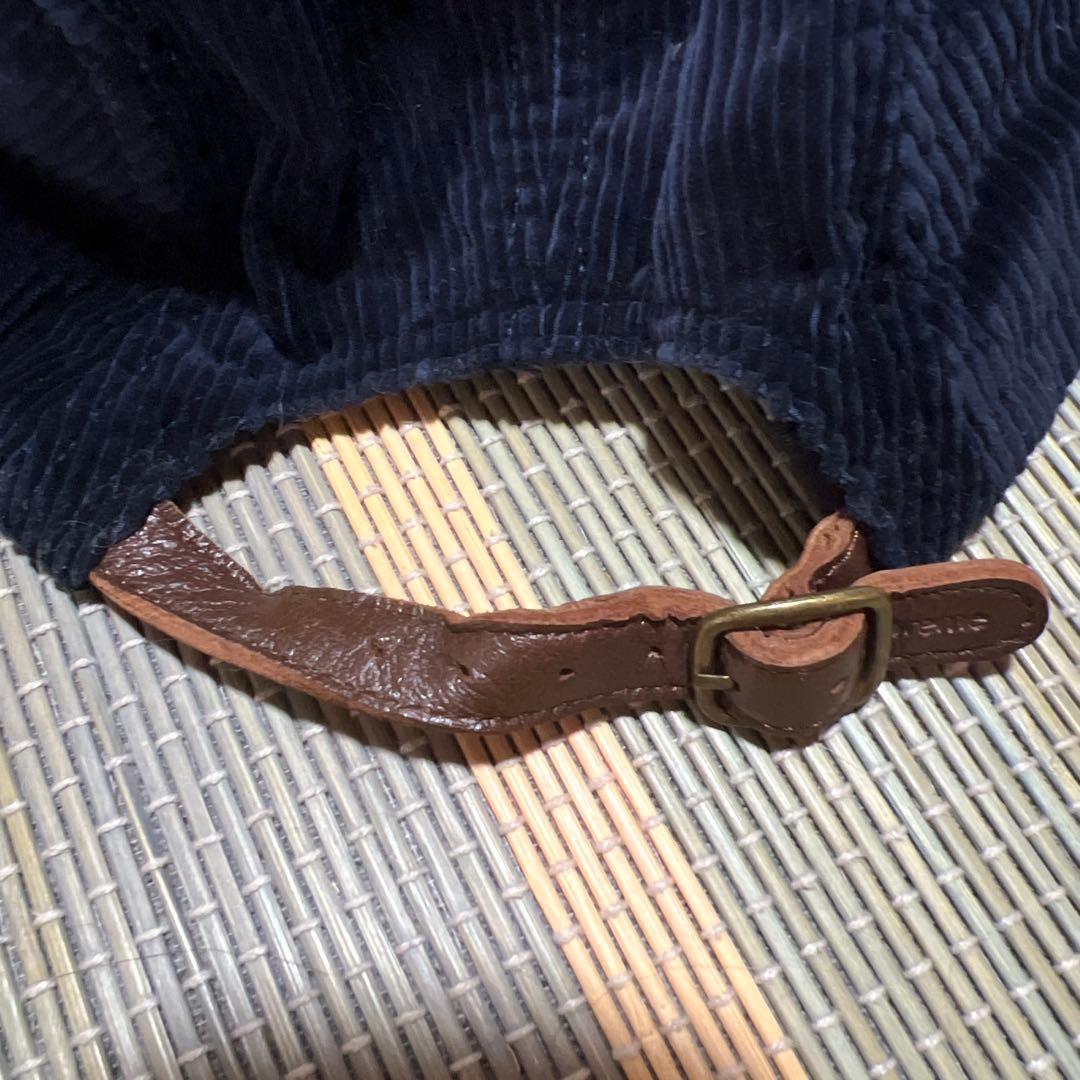 Supreme ネイビー コーデュロイキャップ