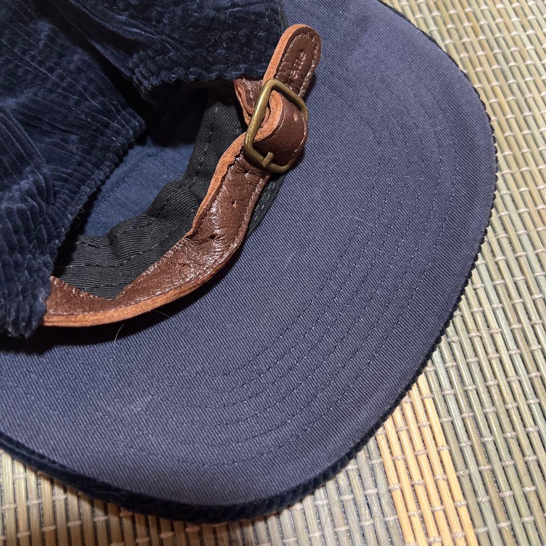 Supreme ネイビー コーデュロイキャップ