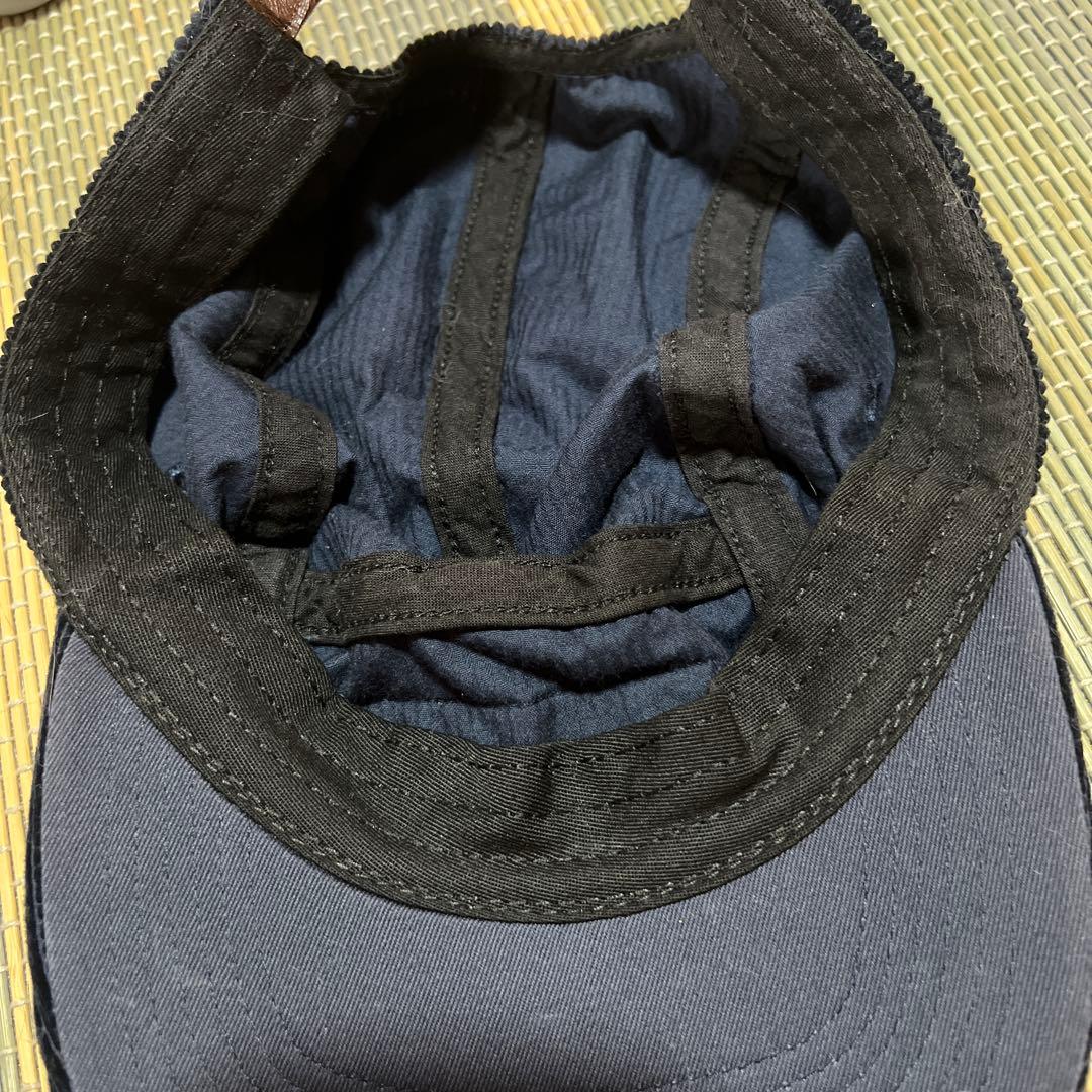 Supreme ネイビー コーデュロイキャップ