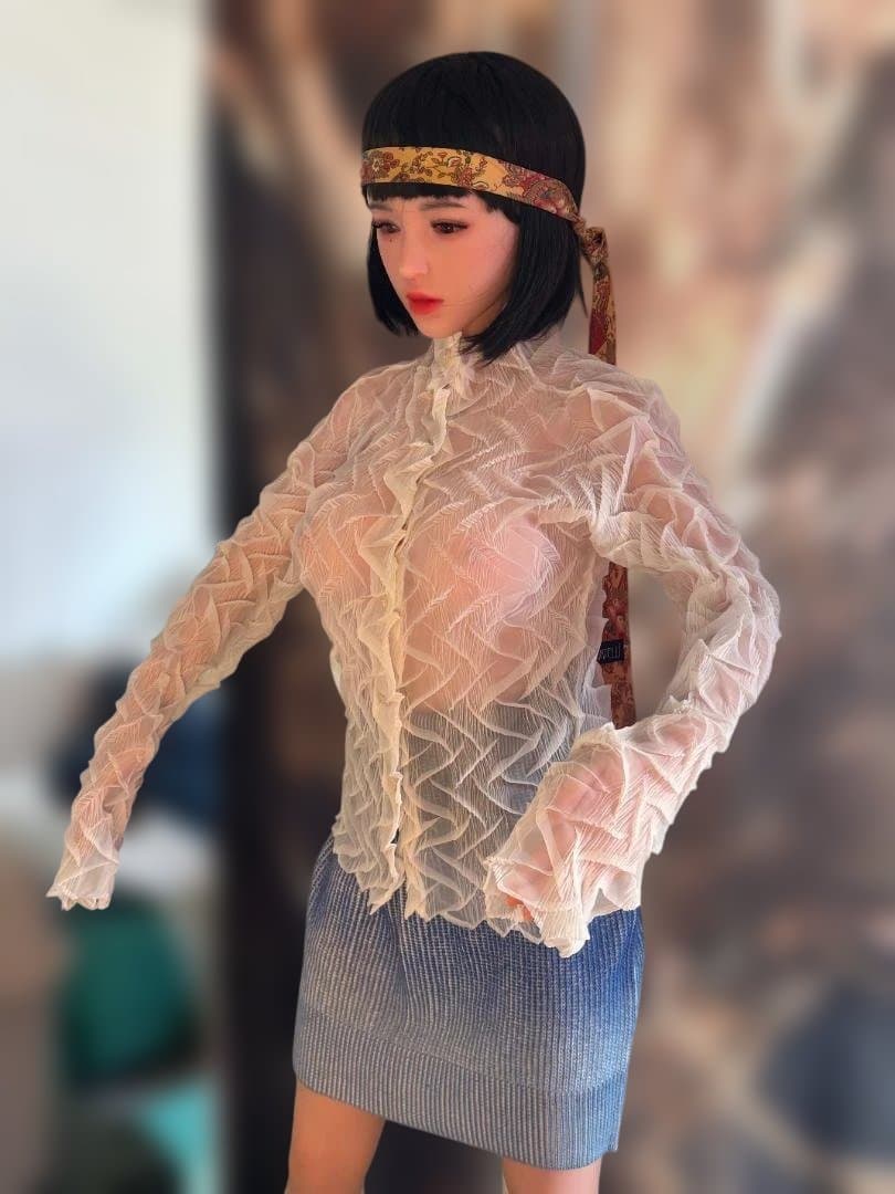 ISSEYMIYAKE　プリーツ 変形シアーシャツ