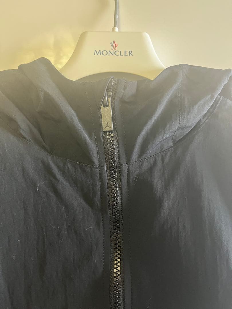 ○美品○Jordan ブラック ハーフジップナイロンジャケットM