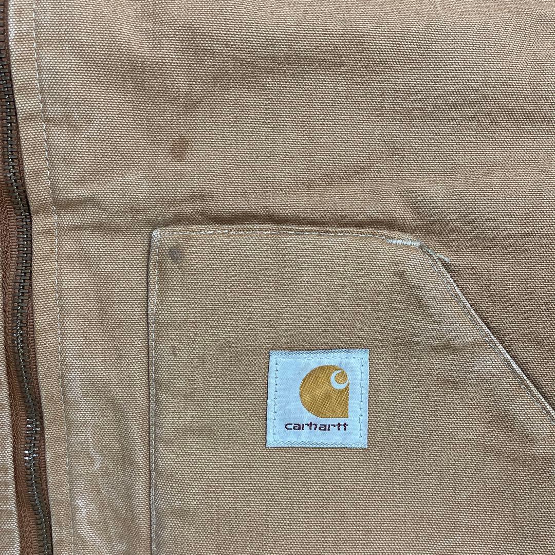 カーハート　ダックベスト　ブラウン　キルティング　ビックサイズ2XL程度
