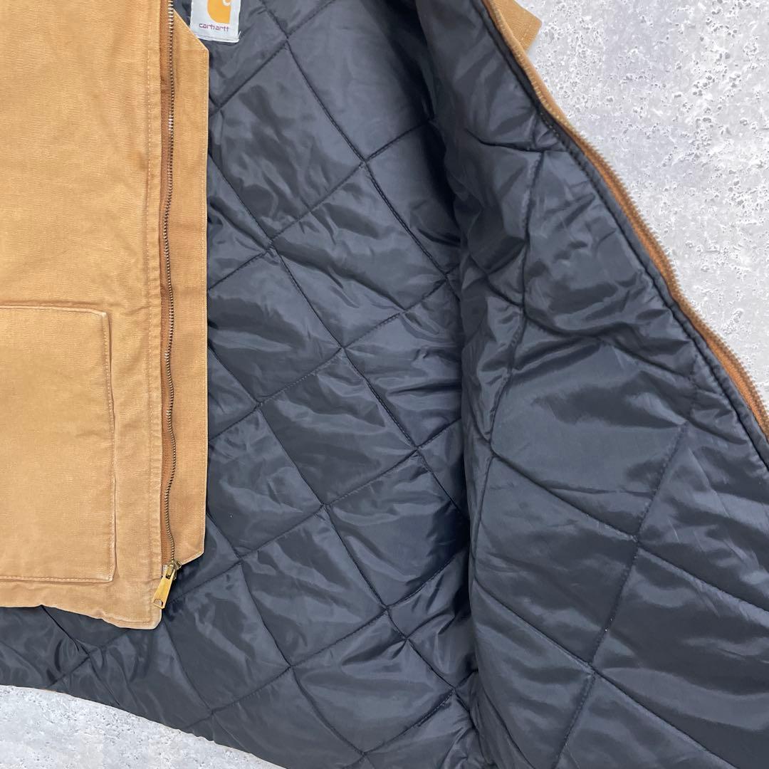 カーハート　ダックベスト　ブラウン　キルティング　ビックサイズ2XL程度