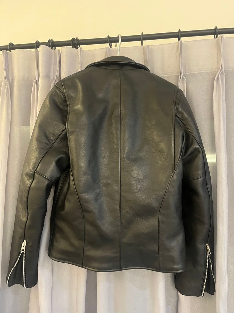 vanson ブラック ダブルライダースジャケット 36