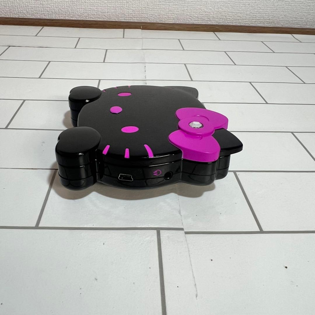 キティ　ワンセグテレビ　フェイス型　黒キティ　ピンク　小型　動作OK サンリオ