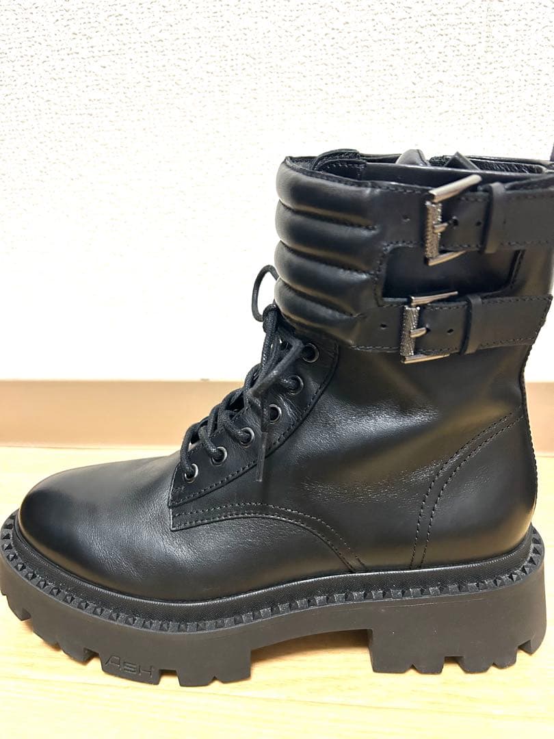 Ash gun スタッズ レースアップ ブーツ 37