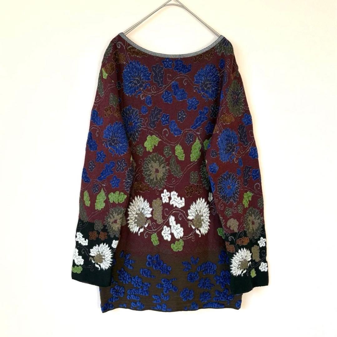 KENZO ケンゾー ニット セーター 花柄 刺繍 ベネカ期 イタリア製