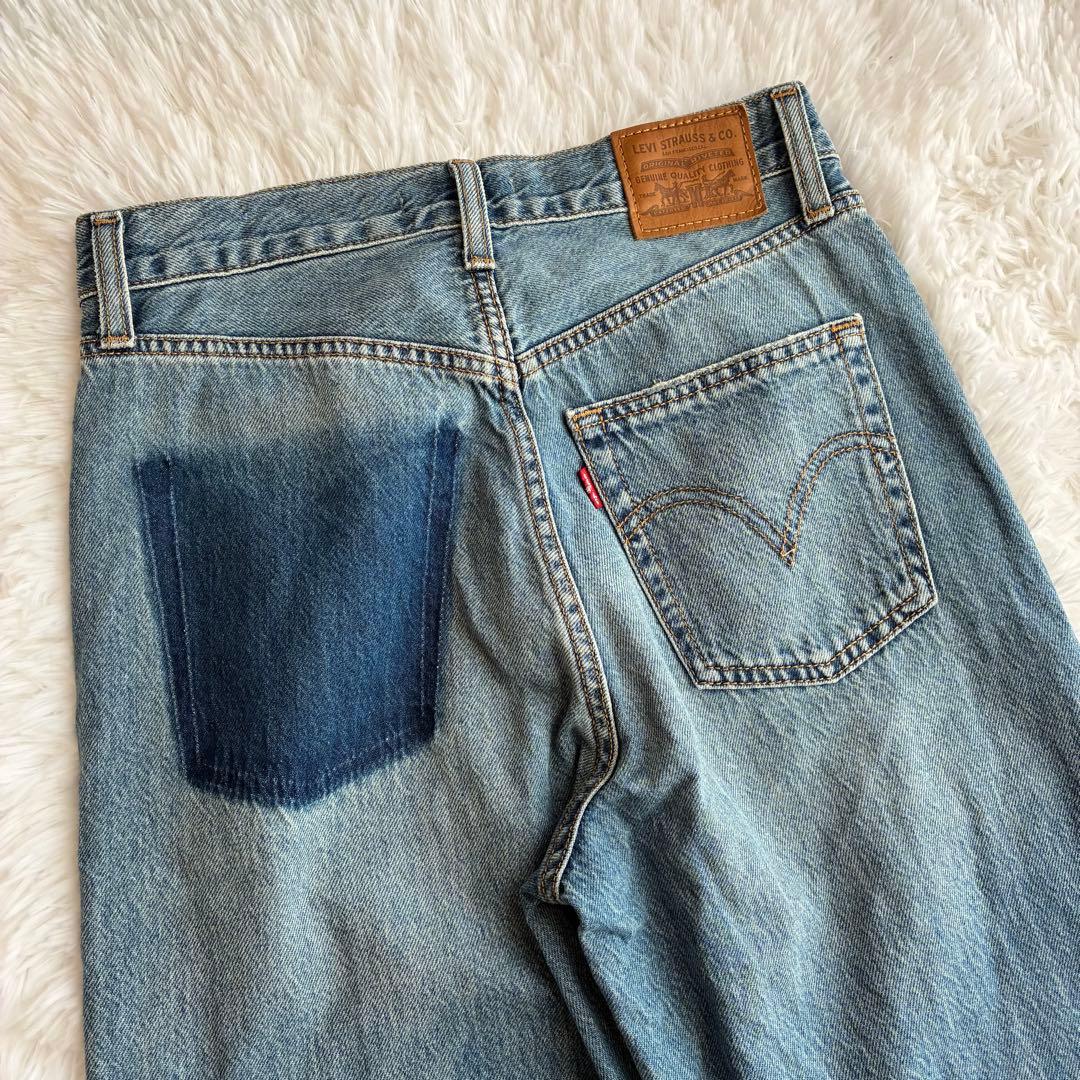 Ungrid Levi's別注RIBCAGE ＷIDE LEGデニム26インチ