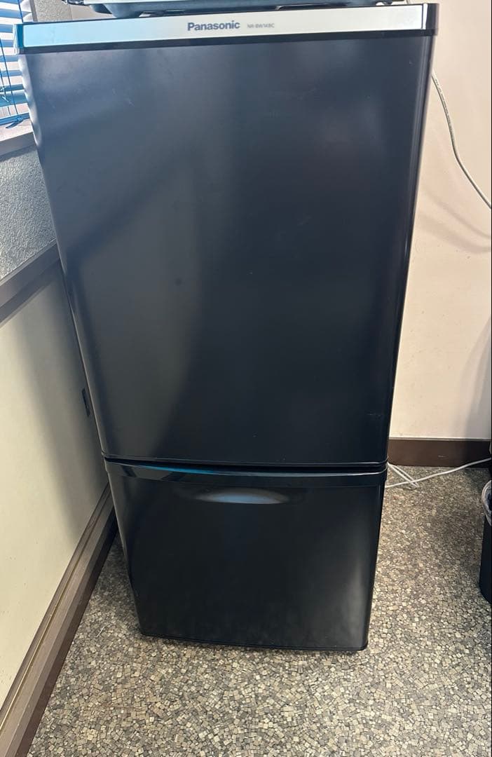 （補足説明あり）Panasonic 冷蔵庫　黒　2018年製　NR-BW14BC