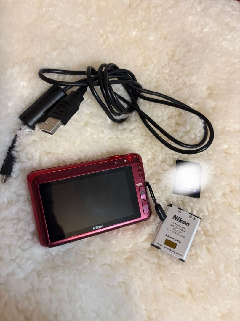 Nikon COOLPIX S6400 レッド 動作確認済み コンデジ