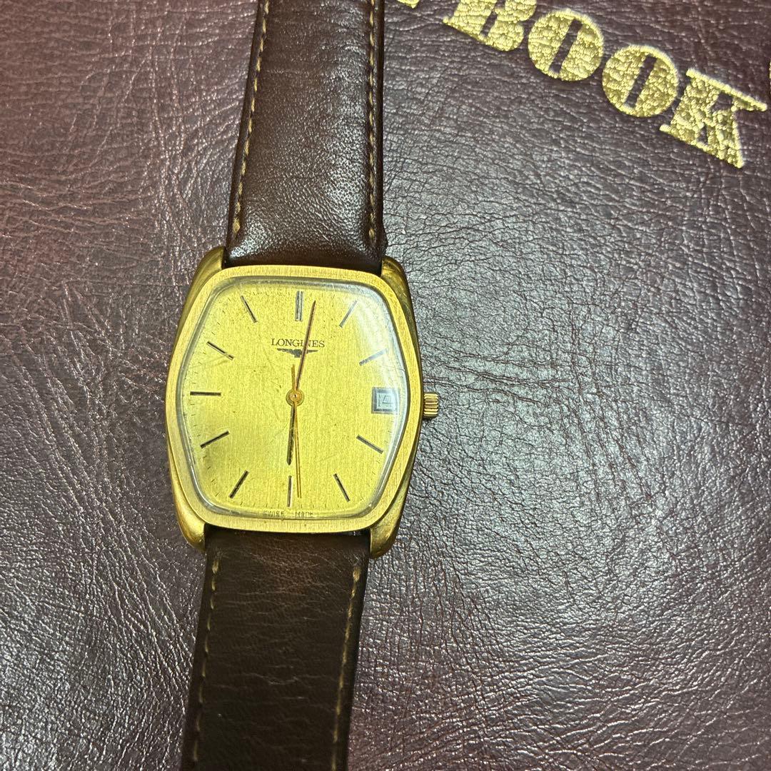 亜*依様 LONGINES ゴールド スクエア型 時計