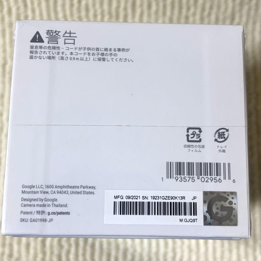 【新品未開封品】 Google Nest Cam 第2世代 屋内用　防犯カメラ