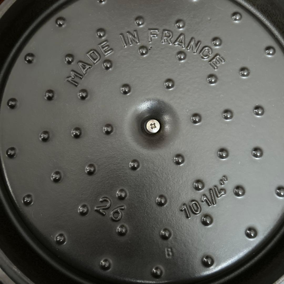 STAUB ストウブ ピコ・ココット 26 cm ラウンド グランブルー鋳鉄