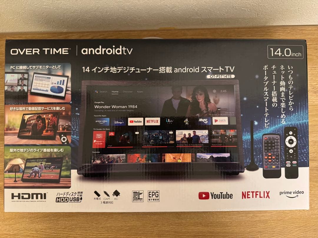 14型 地デジチューナー搭載android スマートテレビ OT-PST14TE