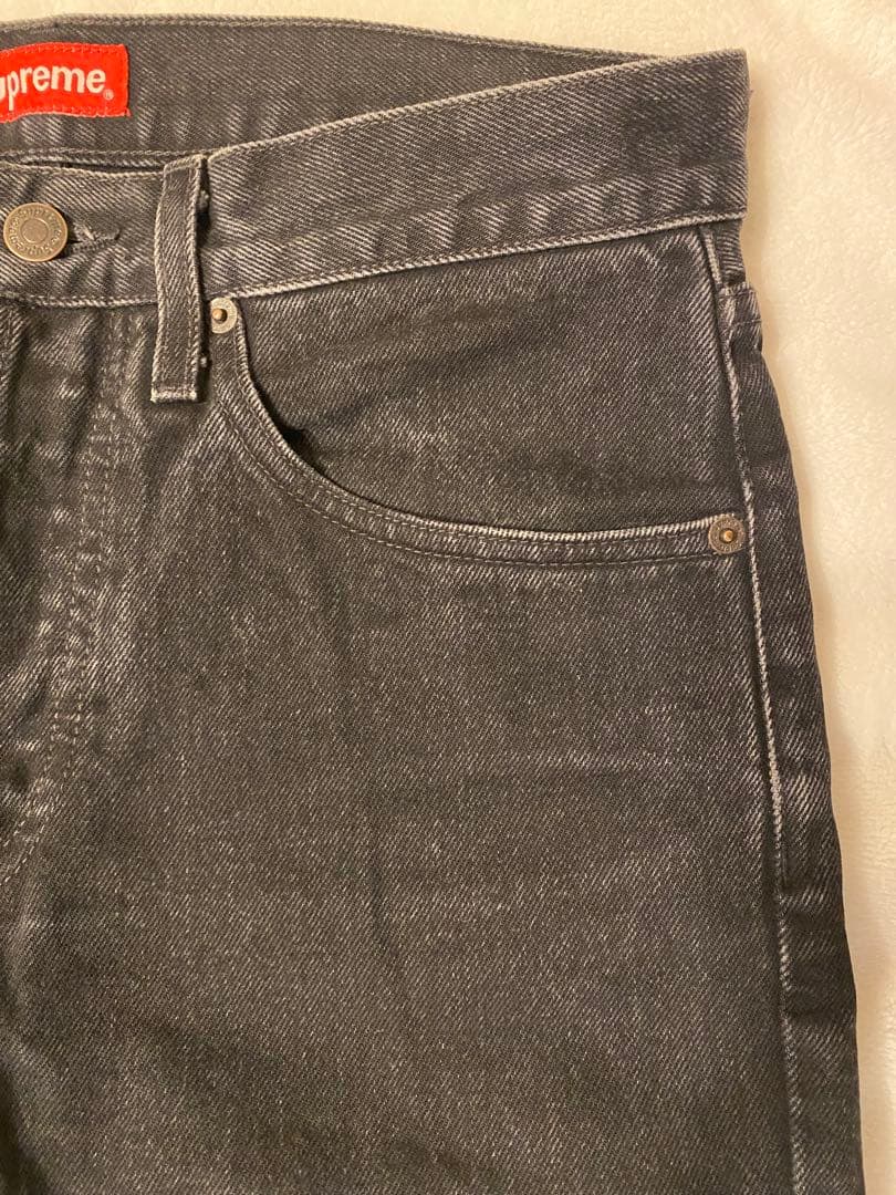 Supreme ブラックデニムパンツ 30 USA製