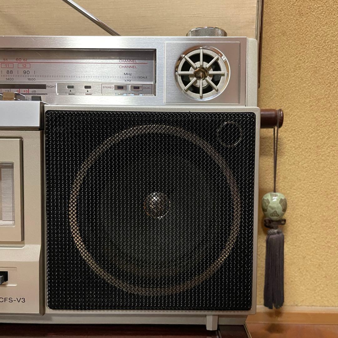 SONY／ソニー／ラジカセ／CFS-V3／メンテナンス済み／メンテセット付属