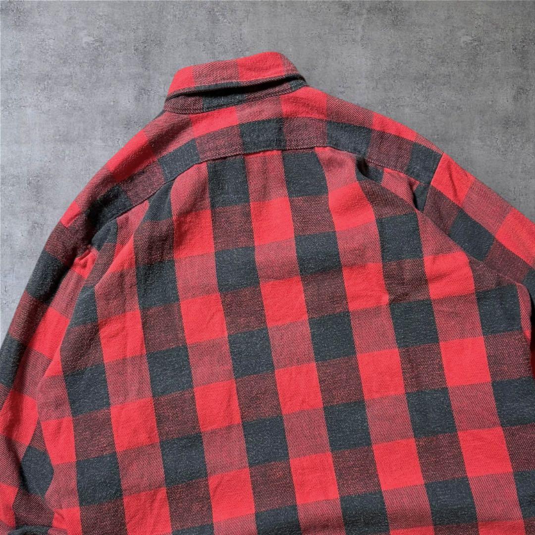 TH 2328古着80sUSA製FIVE BROTHERヘビーネルシャツ好