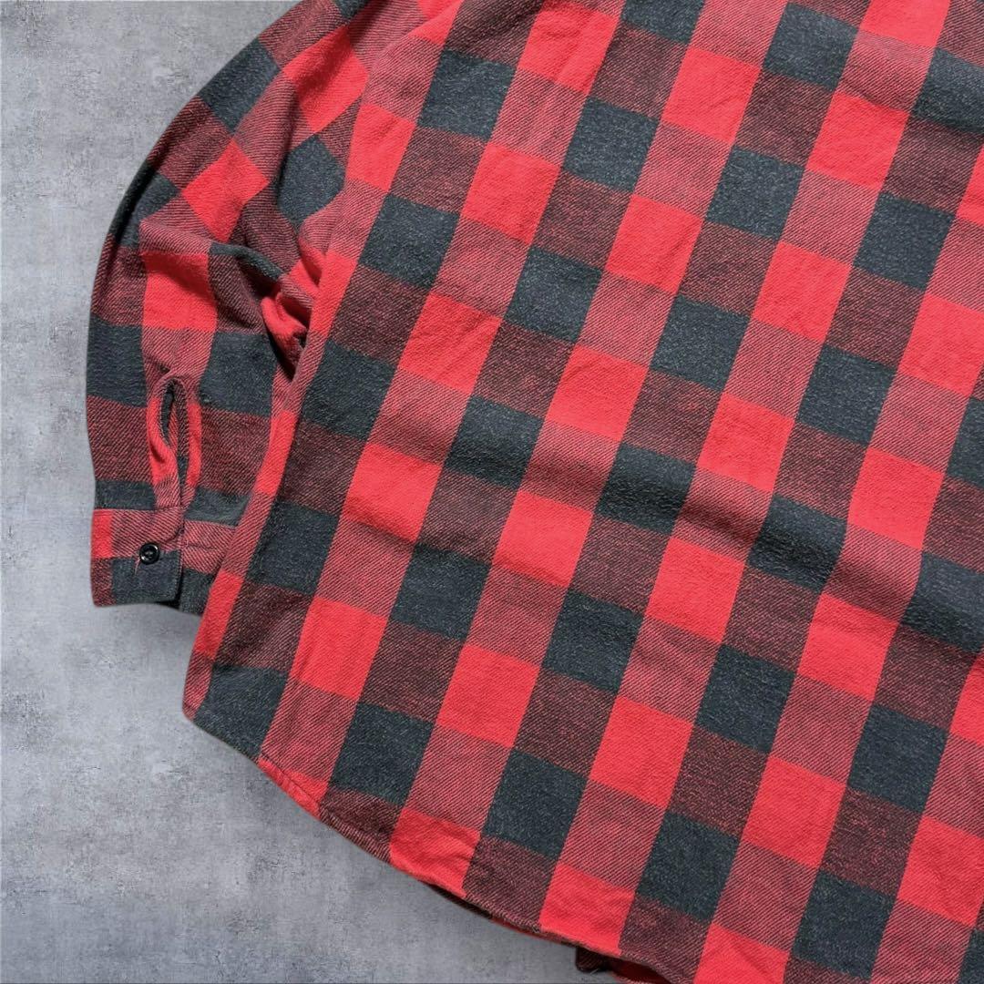 TH 2328古着80sUSA製FIVE BROTHERヘビーネルシャツ好