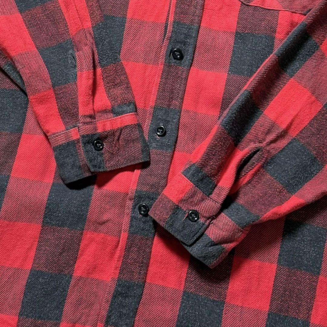 TH 2328古着80sUSA製FIVE BROTHERヘビーネルシャツ好