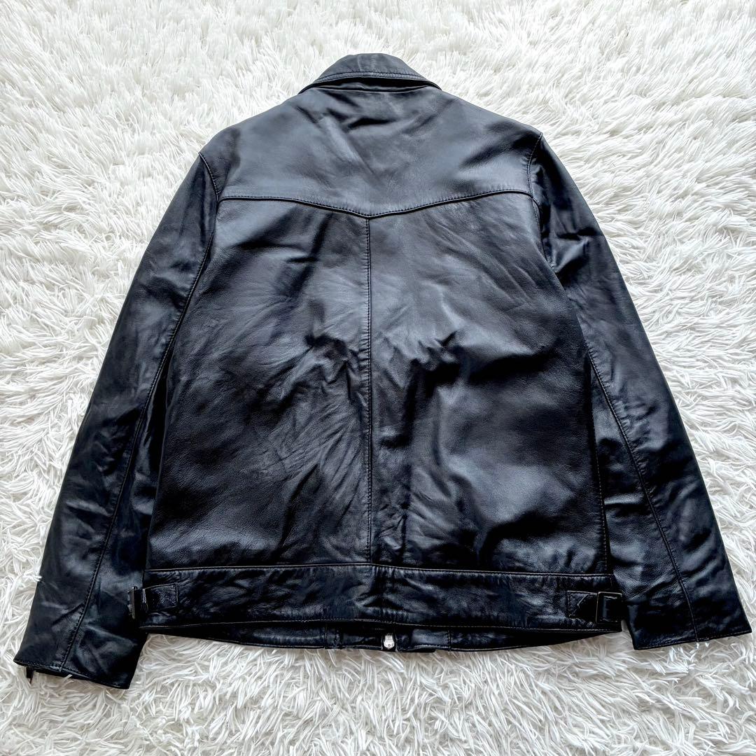 美品XL◎Liugoo Leathers 羊革 ラムレザー ジャケット シングル