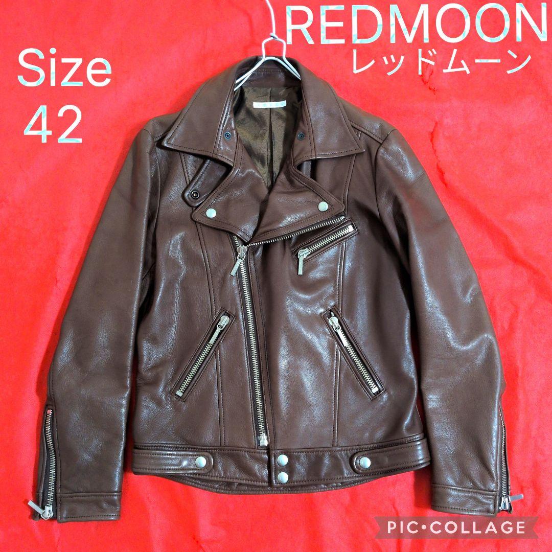 【希少✦42サイズ】REDMOON／レッドムーン ダブルライダースジャケット