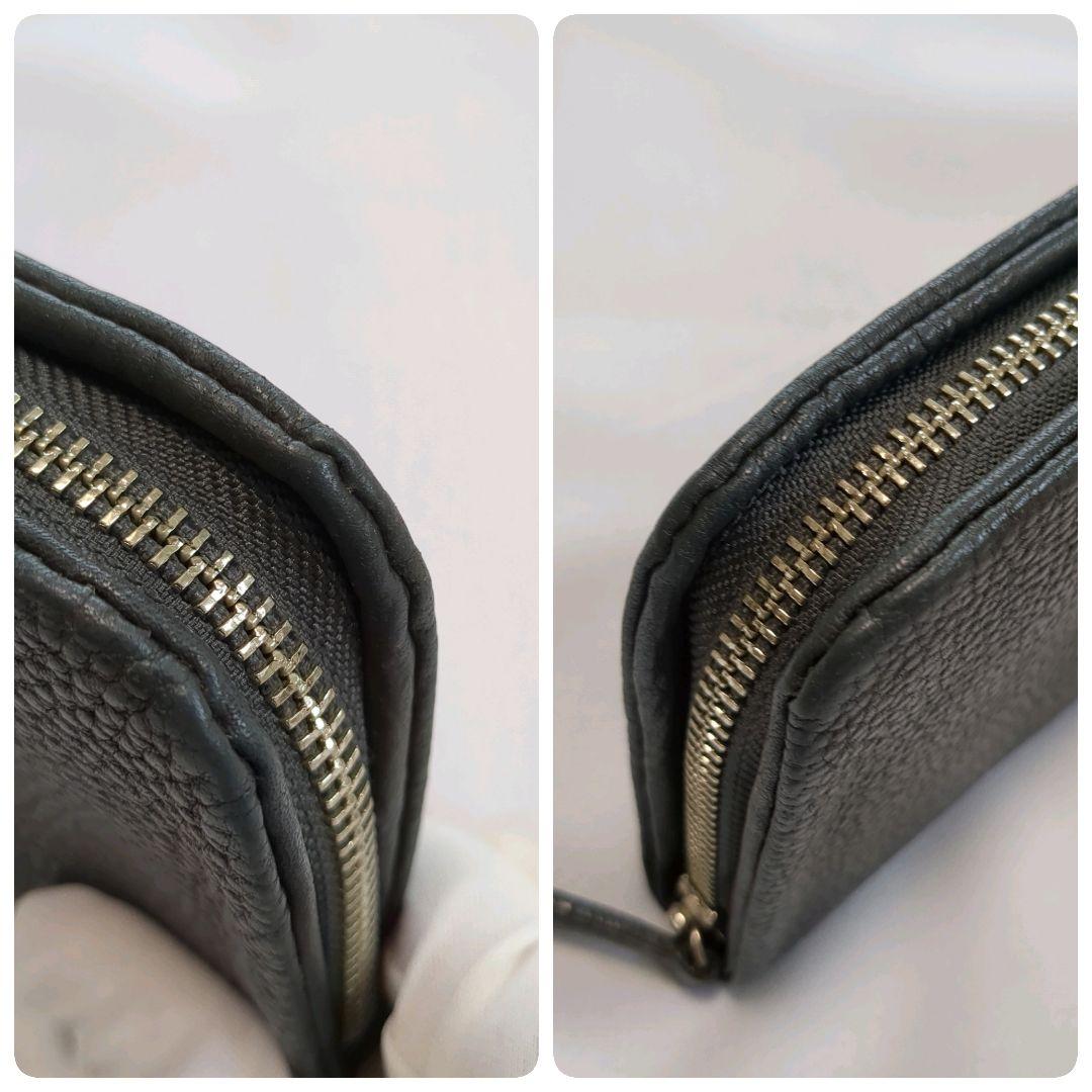 土屋鞄│トーンオイルヌメ クッションファスナー 長財布 グレー系 レザー