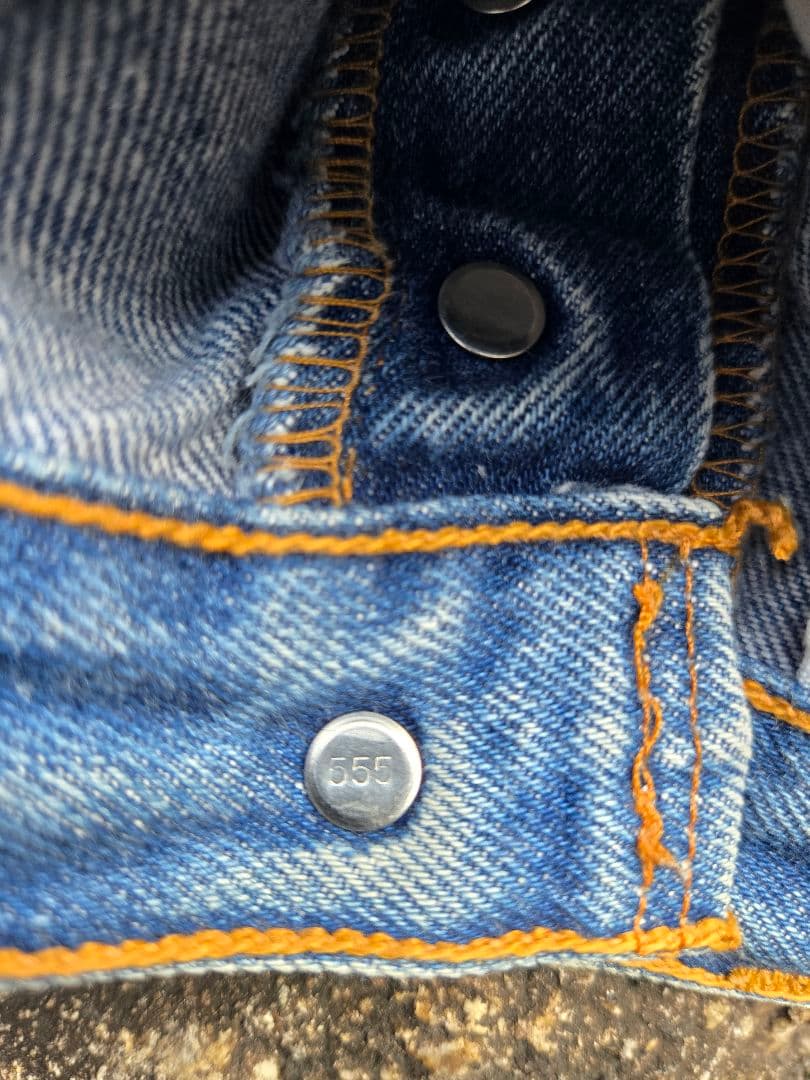 最高峰!! バレンシア製 Levi's501xx W32 555 濃紺 鬼ヒゲ