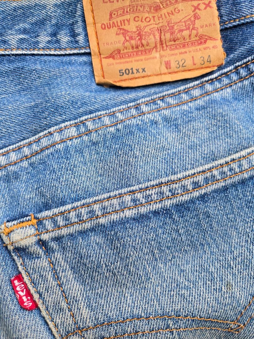 最高峰!! バレンシア製 Levi's501xx W32 555 濃紺 鬼ヒゲ