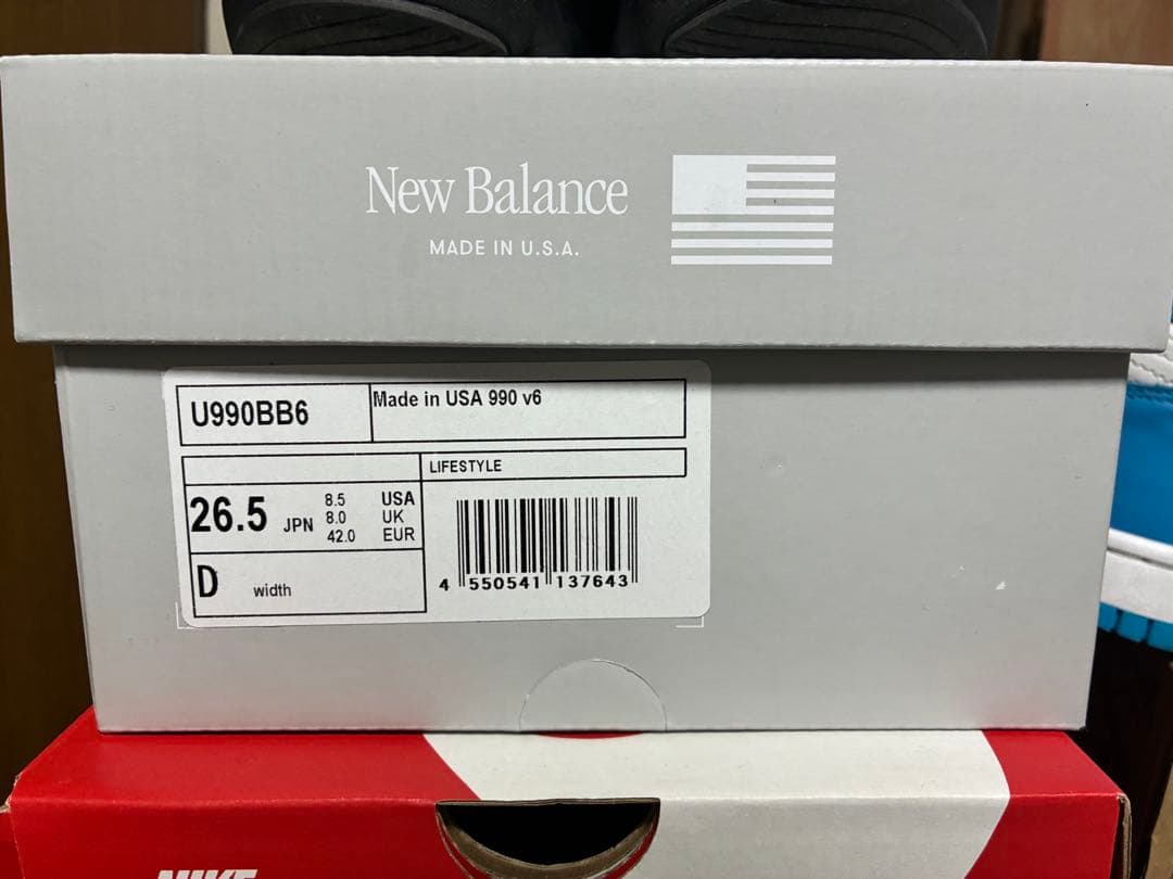 New Balance U990BB6 トリプルブラック